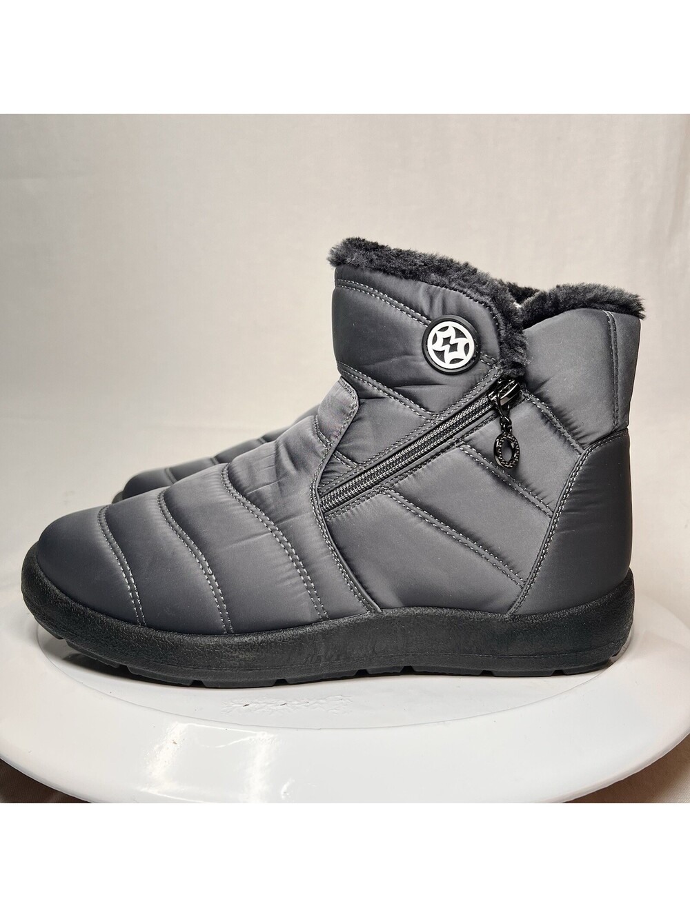 New Snow Boots Women Winter Ankle Boots Warm Fur Lined Booties Thickening Shoes